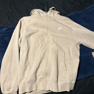 Nike Cream Zip-Up Hoodie